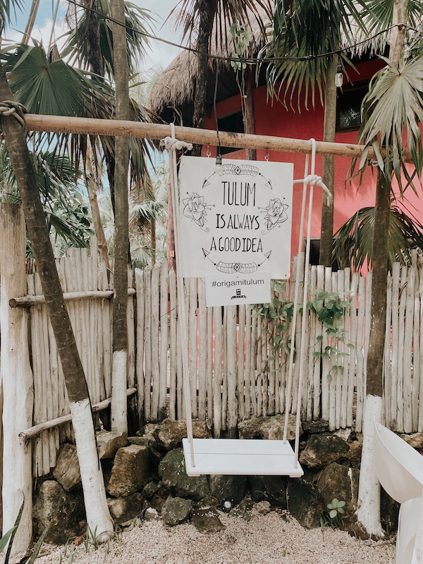 Tulum is always a good idea sign