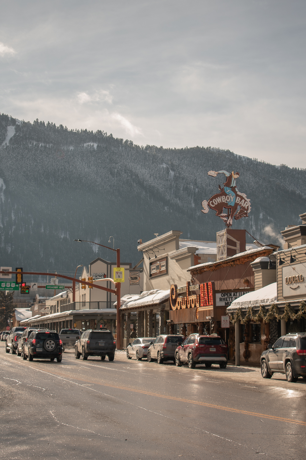 jackson hole in the winter