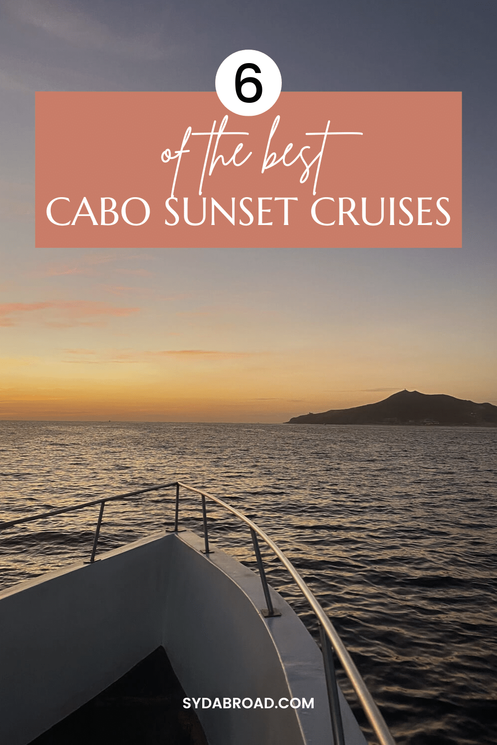 cabo sunset cruise