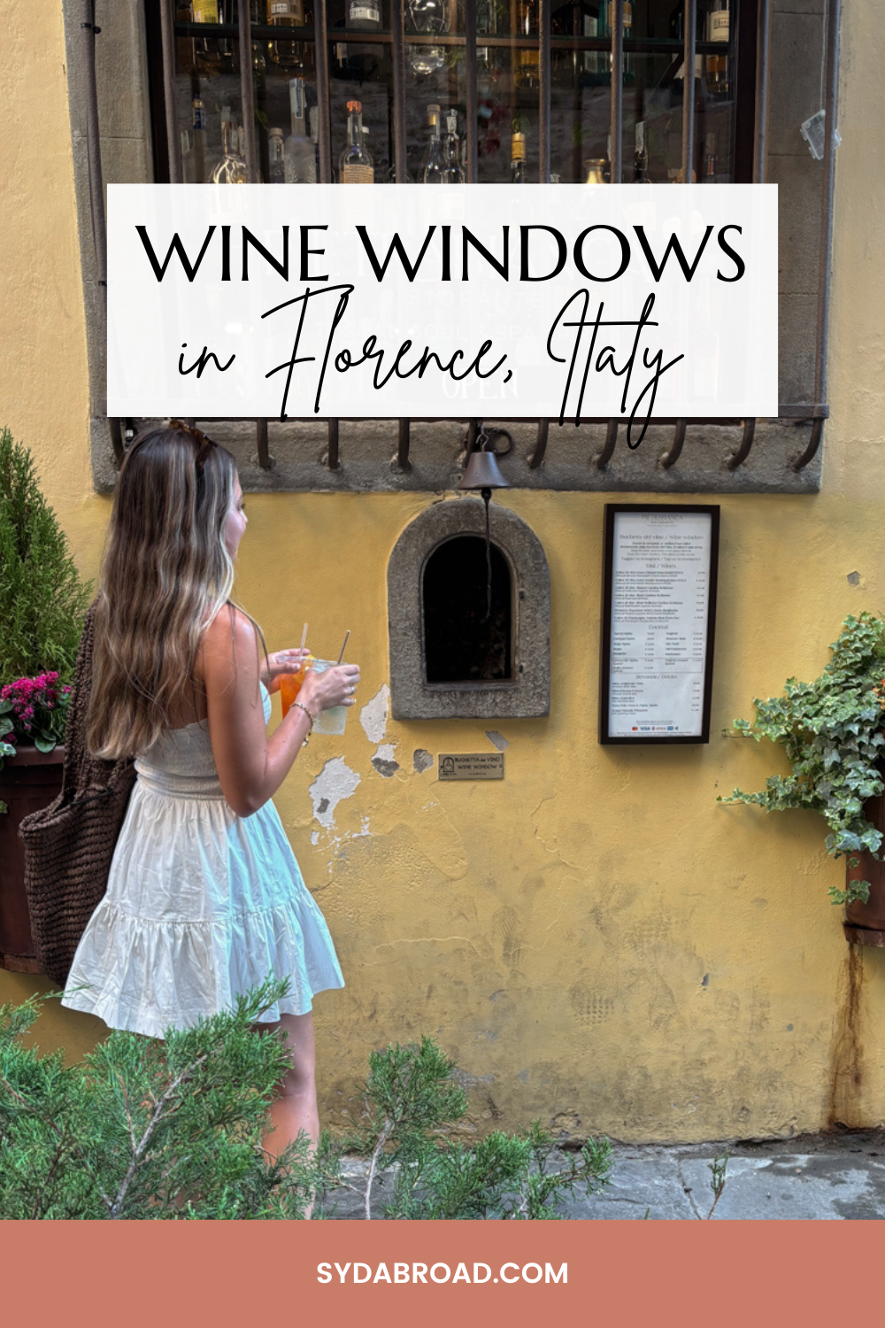 wine windows in florence