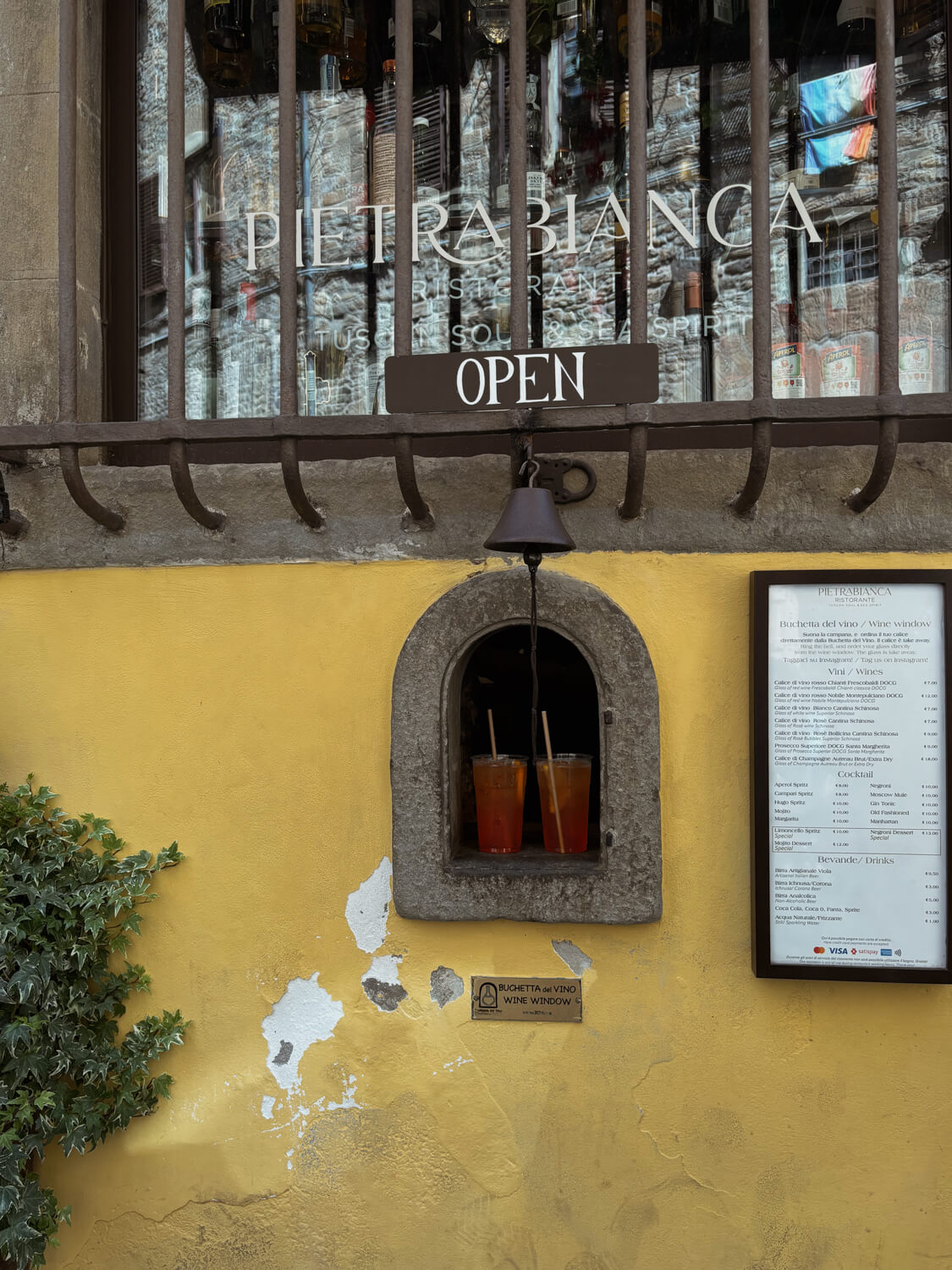 wine window florence